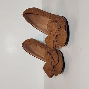 Jeffrey Campbell Cognac Puffy Bow Pumps Disney Minnie Mouse Size 7.5 NWOT